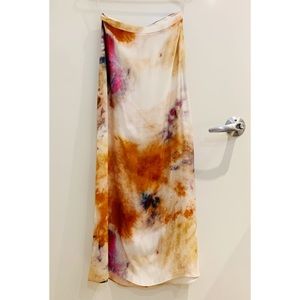 Wilfred Midi Tie-dye slip skirt